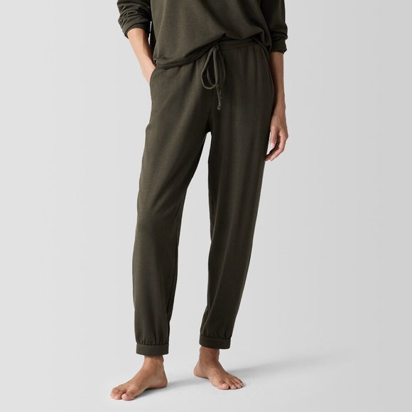 Eileen Fisher Pants - Eileen Fisher Brushed Terry Jogger Pant Olive 2X